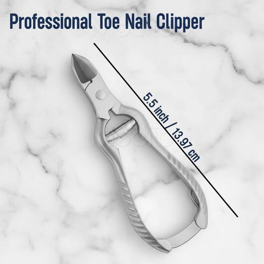 Meditop Heavy-Duty Toenail Clipper (5.5”) For Thick & Ingrown Nails | Surgical-Grade Steel