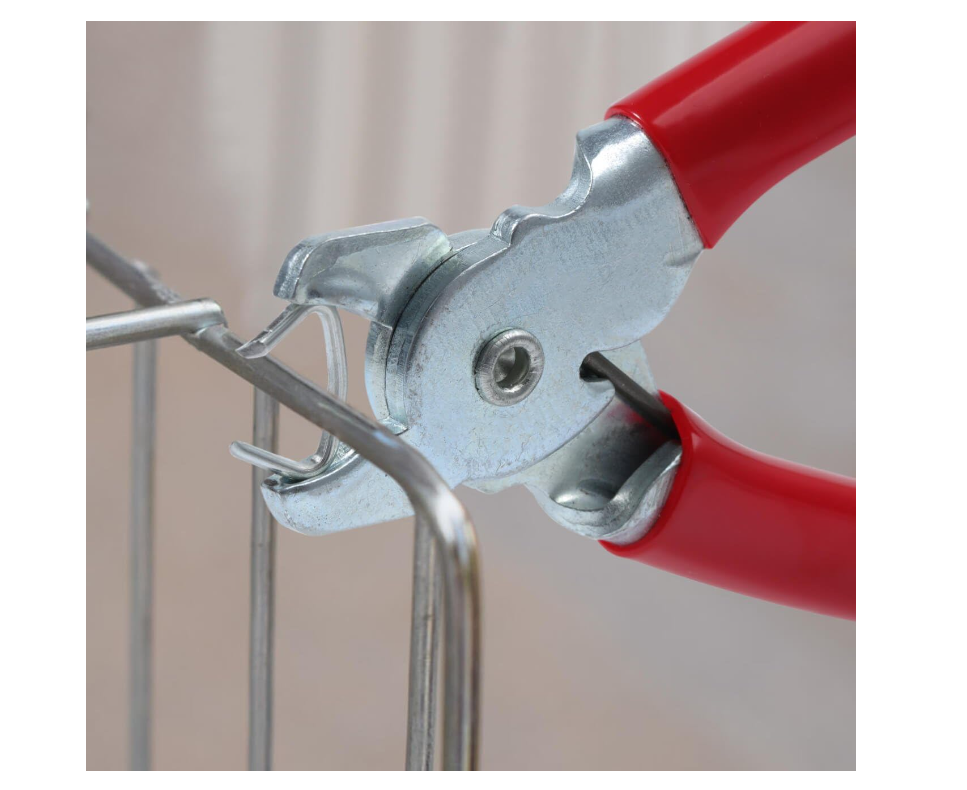 Upholstery Hog Ring Pliers Kit – Straight Hog Ring Plier + 200 Galvanised Hog Rings | Car Seat Repair