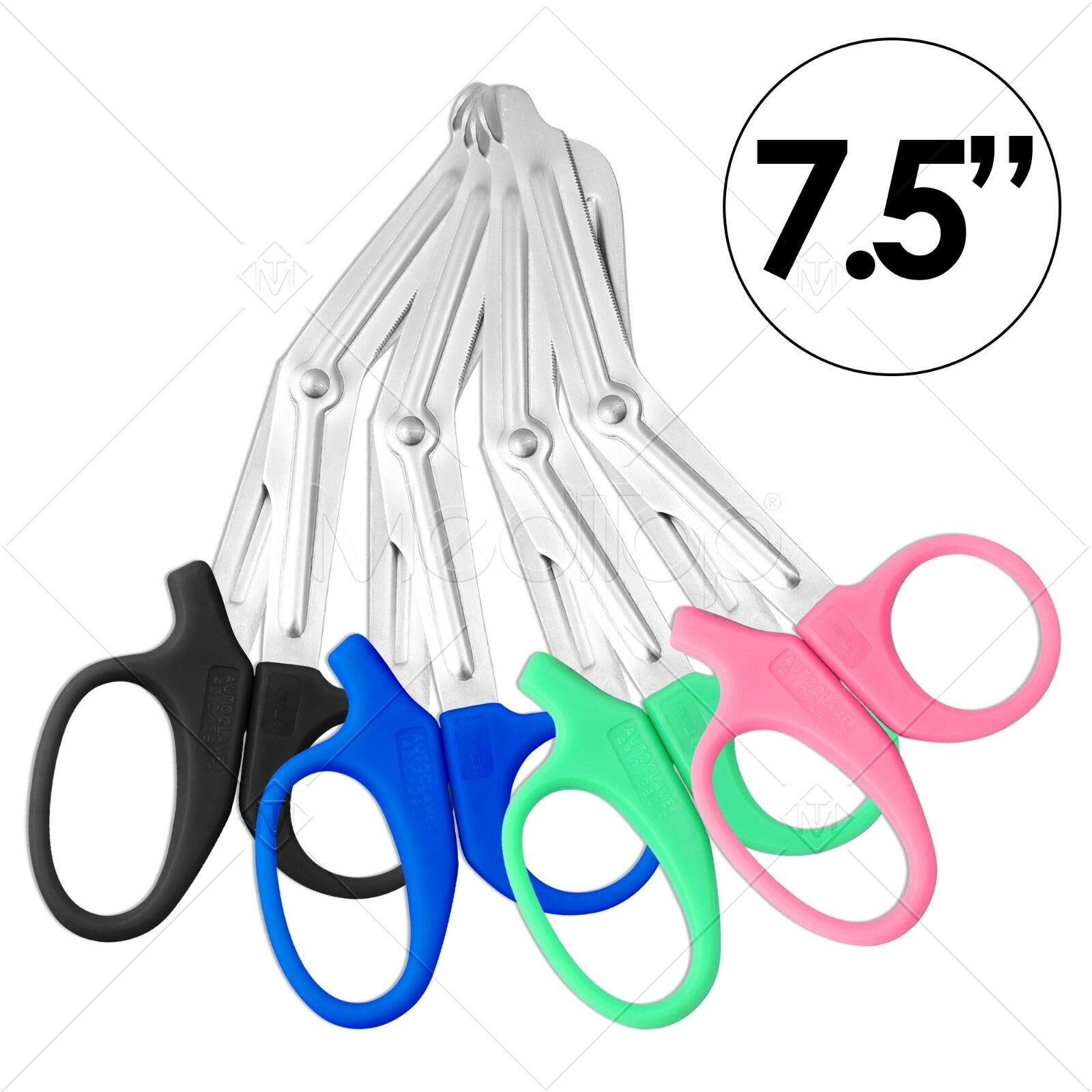 Meditop 7.5” EMT Medical Shears – Stainless Steel Bandage & Trauma Scissors (19CM)