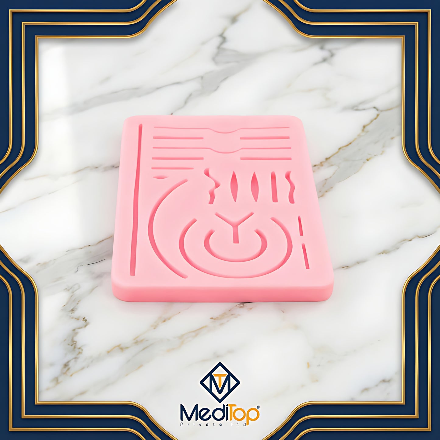 Neuro Surgery Suture Practice Pad – 3-Layer Human Skin Model (12mm) for Medical & Veterinary Training